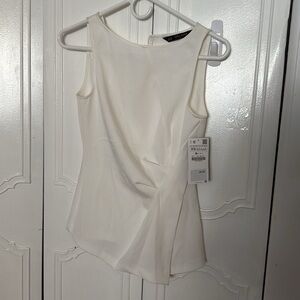 Zara white top